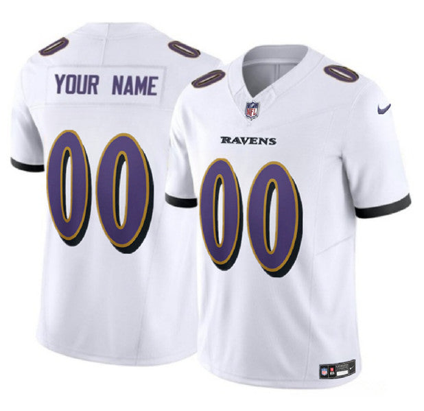 Baltimore Ravens Custom White 2023 FUSE Alternate Jersey