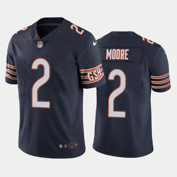 Chicago Bears #2 DJ Moore Navy Jersey