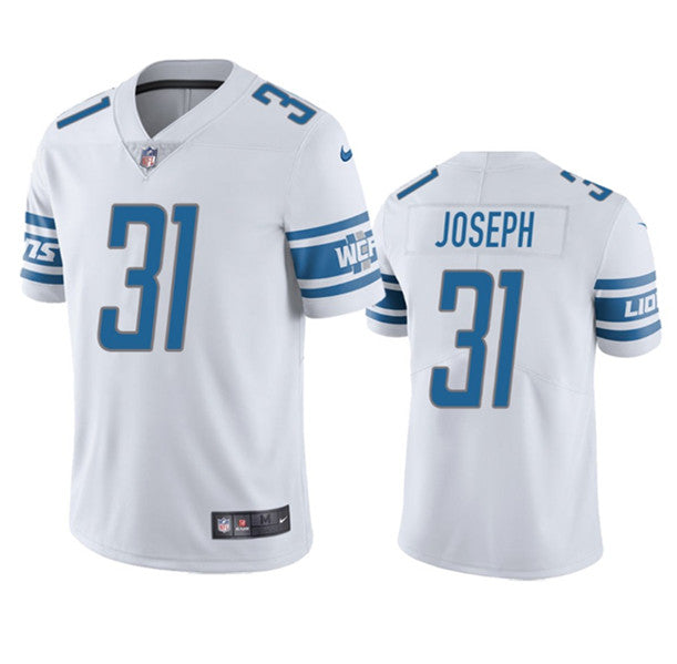 Detroit Lions #31 Kerby Joseph White Jersey