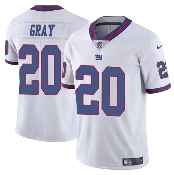 New York Giants #20 Eric Gray White Color Rush Jersey