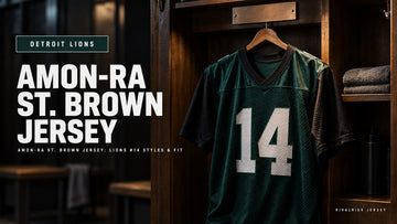 Amon-ra st. brown jersey cover image — Amon-Ra St. Brown Jersey: Lions #14 Styles & Fit