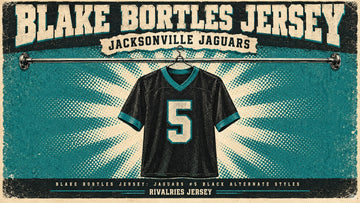 Blake bortles jersey cover image — Blake Bortles Jersey: Jaguars #5 Black Alternate Styles