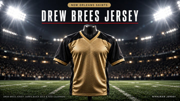 Drew brees jersey cover image — Drew Brees Jersey: Saints Black Gold & FUSE Colorways