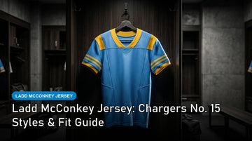 Ladd McConkey jersey cover
