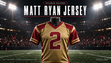 Matt ryan jersey cover image — Matt Ryan Jersey: Falcons #2 MVP Red Rush & Gold