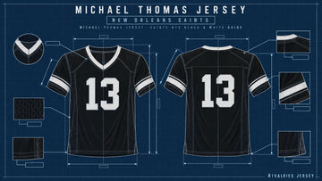 Michael thomas jersey cover image — Michael Thomas Jersey: Saints #13 Black & White Guide