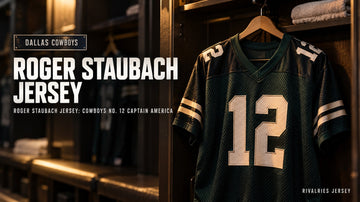 Roger staubach jersey cover image — Roger Staubach Jersey: Cowboys No. 12 Captain America