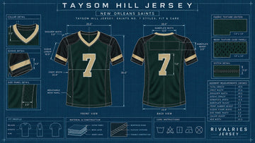 Taysom Hill jersey cover image — Taysom Hill Jersey: Saints No. 7 Styles, Fit & Care