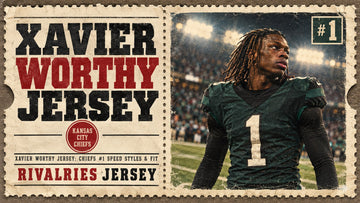 Xavier worthy jersey cover image — Xavier Worthy Jersey: Chiefs #1 Speed Styles & Fit