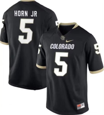 Custom Colorado Buffaloes black jersey