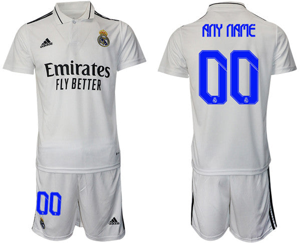 Custom Real Madrid white Home jersey