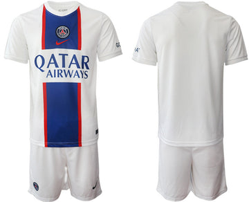 Custom Paris Saint-Germain white Away jersey