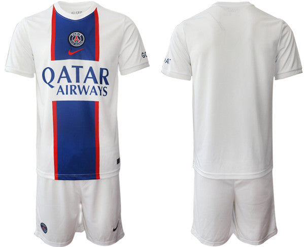 Custom Paris Saint-Germain white Away jersey