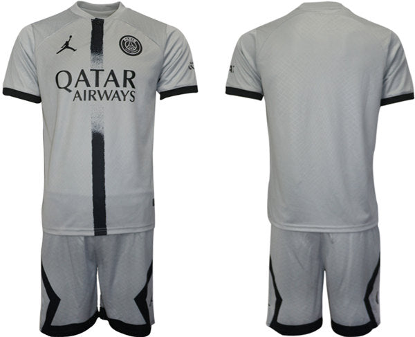 Custom Paris Saint-Germain gray jersey