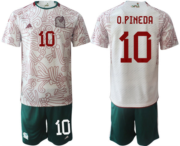 O.Pineda Mexico National Team white Away jersey