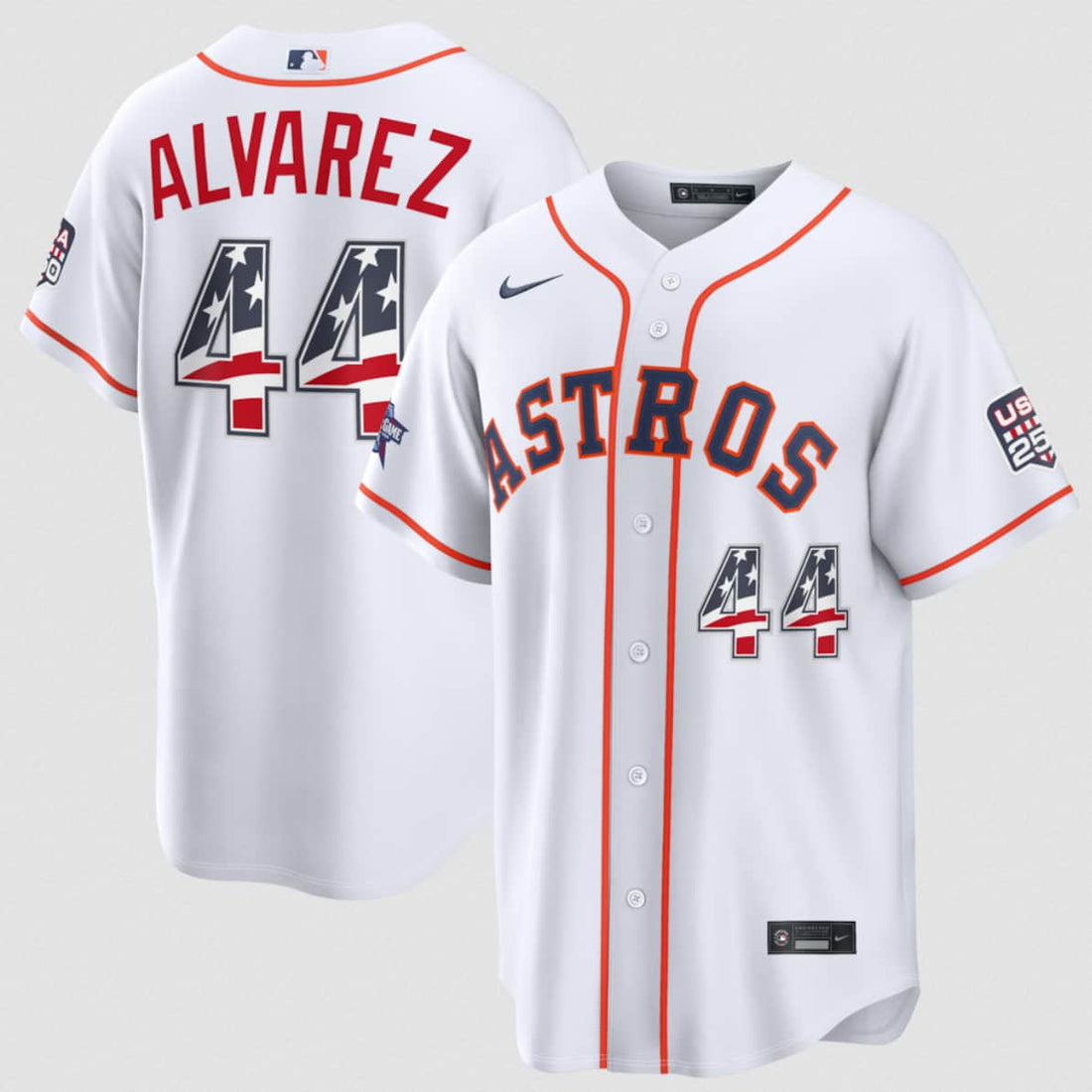 Yordan Alvarez Houston Astros white All-Star jersey