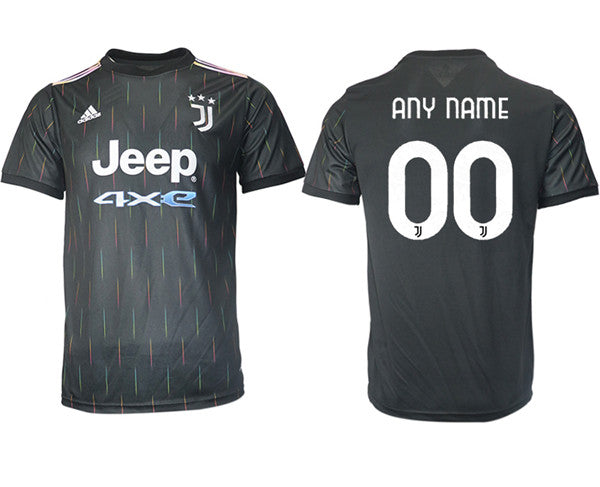 Custom Juventus black Away jersey