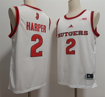 Dylan Harper Rutgers Scarlet Knights white jersey
