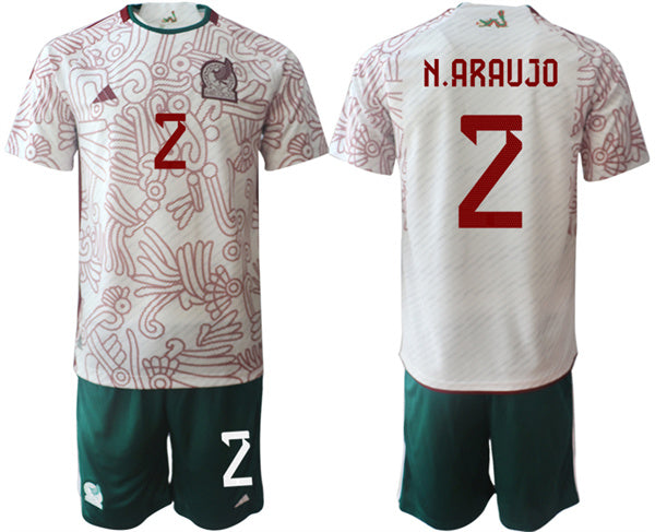 N.Araujo Mexico National Team white Away jersey
