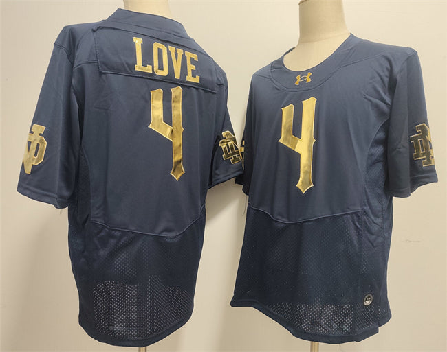 Jeremiyah Love Notre Dame Fighting Irish navy Limited jersey