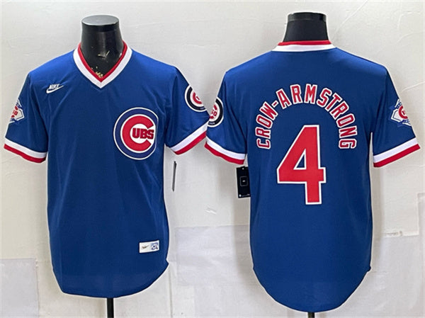Pete Crow-Armstrong Chicago Cubs royal Vapor jersey