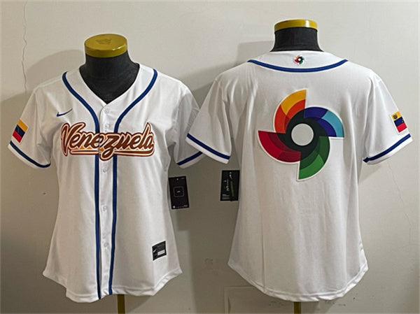 Venezuela Baseball white Classic jersey