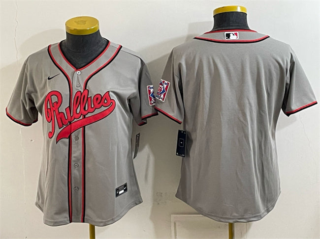 Custom Philadelphia Phillies gray jersey