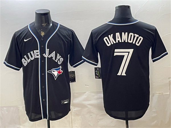 Kazuma Okamoto Toronto Blue Jays black Fashion jersey