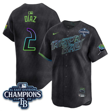 Yandy Díaz Tampa Bay Rays charcoal City Connect jersey