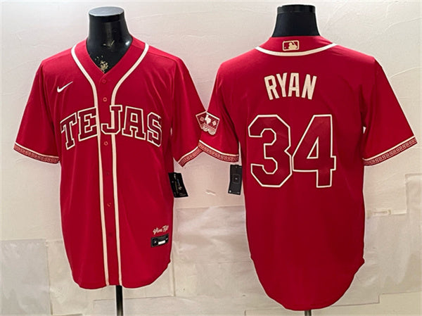 Nolan Ryan Texas Rangers red City Connect jersey