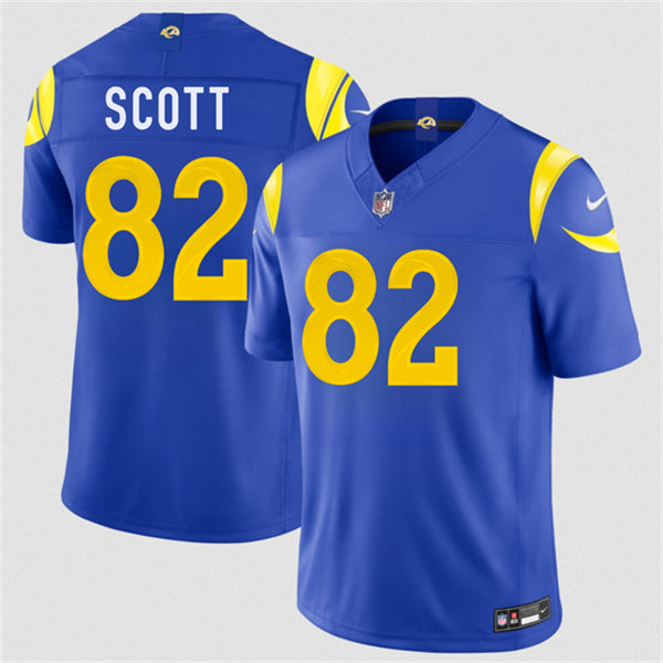 Tyler Scott Los Angeles Rams royal Vapor jersey