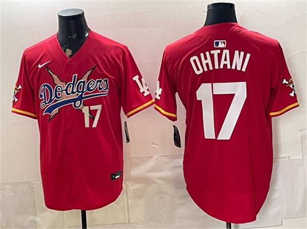 Shohei Ohtani Los Angeles Dodgers red Vapor jersey