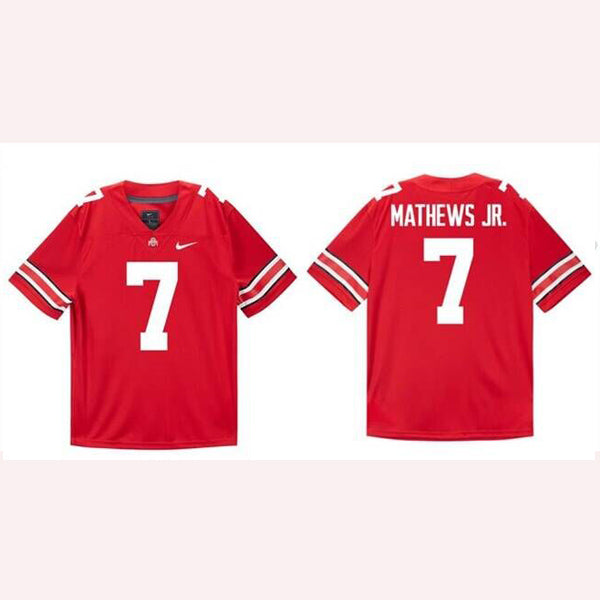 Jermaine Mathews Jr Ohio State Buckeyes scarlet jersey