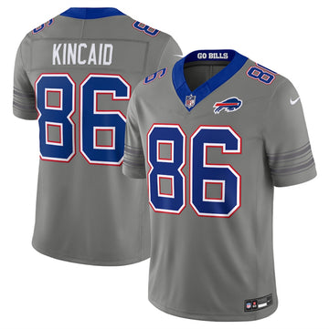 Dalton Kincaid Buffalo Bills gray Vapor jersey