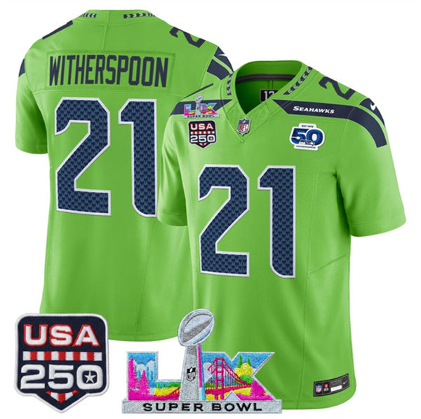 Devon Witherspoon Seattle Seahawks green Vapor jersey
