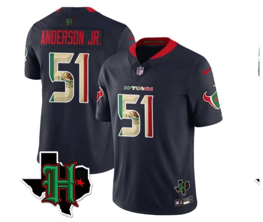 Will Anderson Jr F.U.S.E. Mexican Houston Texans Vapor jersey