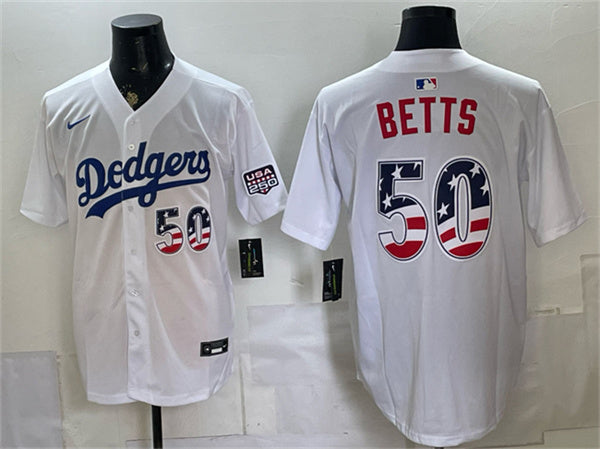 Mookie Betts Los Angeles Dodgers white Home jersey