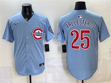 Moisés Ballesteros Chicago Cubs blue Limited jersey