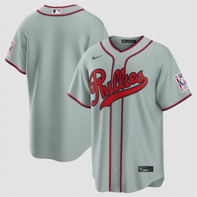 Custom Philadelphia Phillies gray jersey