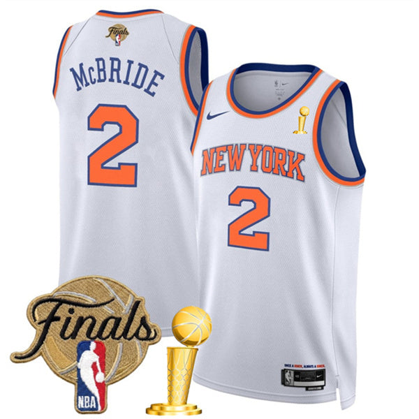 Miles McBride New York Knicks white jersey