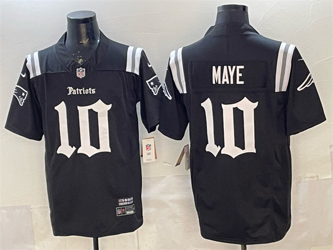 Drake Maye New England Patriots black jersey