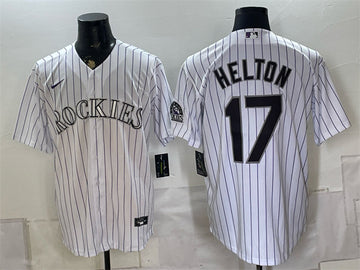 Todd Helton Colorado Rockies white Home jersey