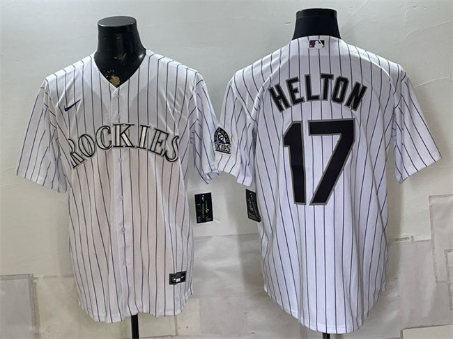 Todd Helton Colorado Rockies white Home jersey