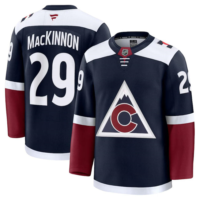 Nathan MacKinnon Colorado Avalanche navy Alternate jersey