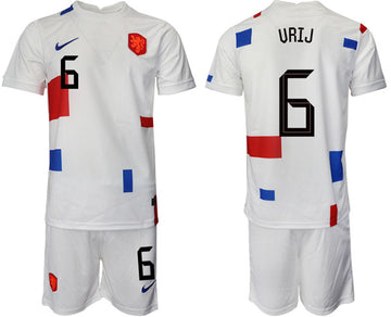 Urij Netherlands National Team white Away jersey