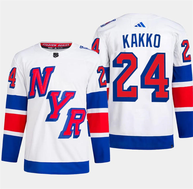 Kaapo Kakko New York Rangers white Stadium Series jersey