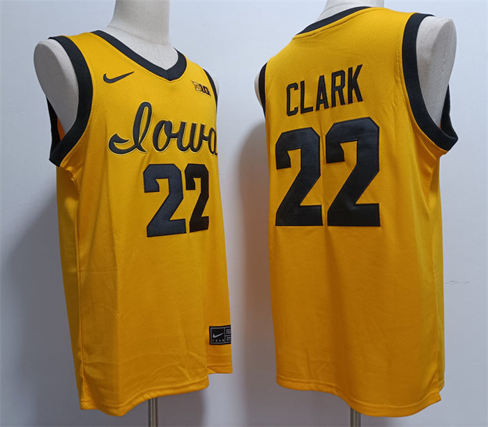 Caitlin Clark Iowa Hawkeyes yellow jersey