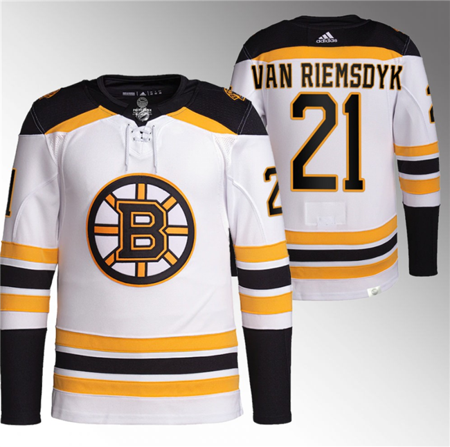 James van Riemsdyk Boston Bruins white jersey