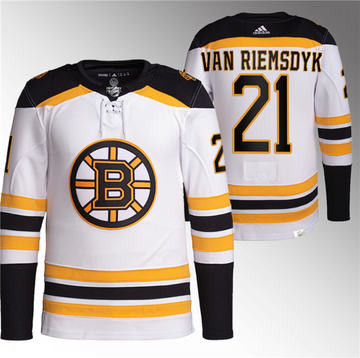 James van Riemsdyk Boston Bruins white jersey