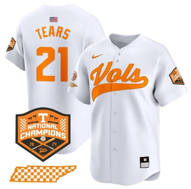 Kavares Tears Tennessee Volunteers white Vapor jersey